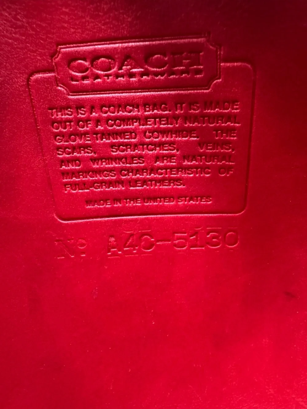🌶️Vintage Red Coach Station Bag 5130🌶️ - Picture 11 of 11
